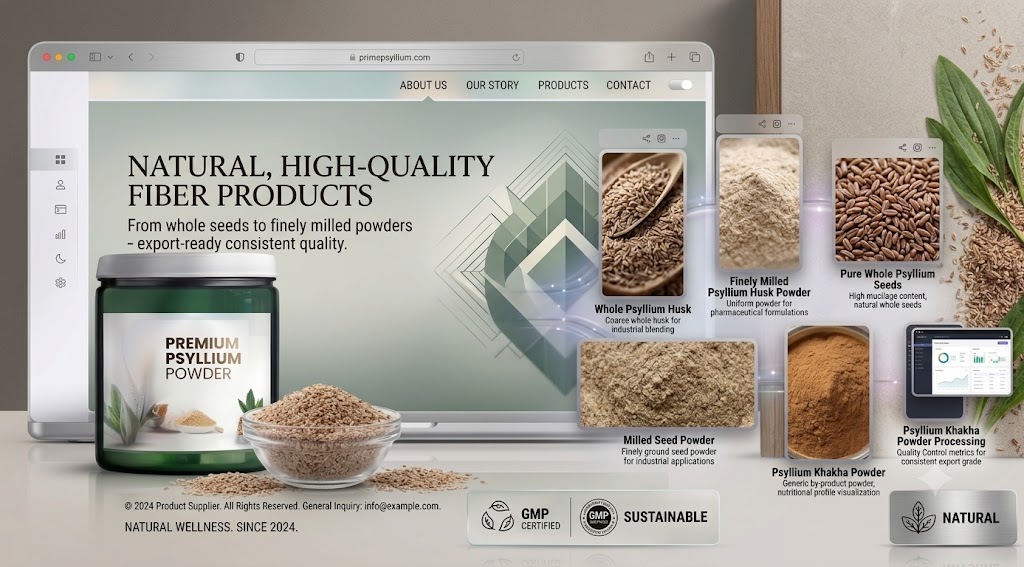 Prime Psyllium Corporate Website